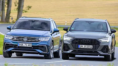 VW Tiguan Facelift/Audi Q3 - Foto: AUTO ZEITUNG