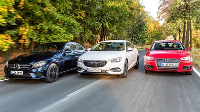 Audi A4/Mercedes C-Klasse/Opel Insignia: Test - Foto: Frank Ratering