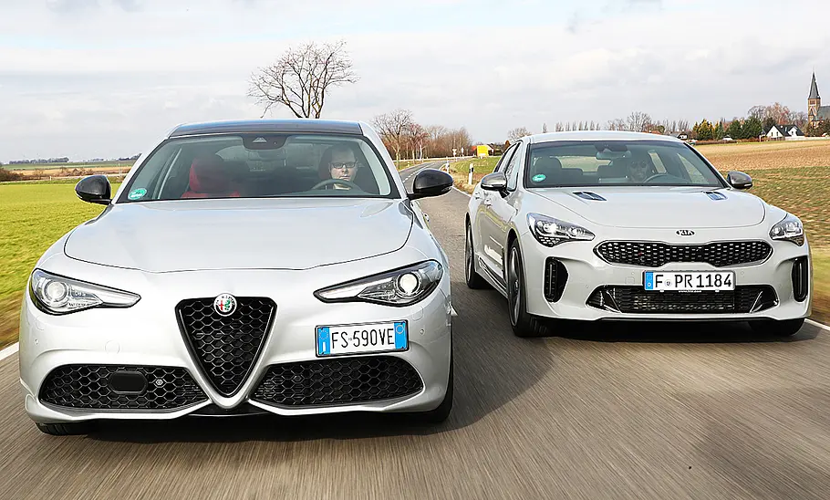 Alfa Romeo Giulia/Kia Stinger: Test Alfa Romeo Giulia/Kia Stinger: Test
