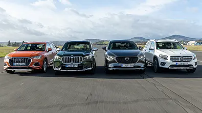 Audi Q3/BMW X1/Mazda CX-5/Mercedes GLB - Foto: Frank Ratering