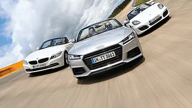 Audi TT BMW Z4 Porsche Boxster Roadster Vergleichstest - Foto: Daniela Loof