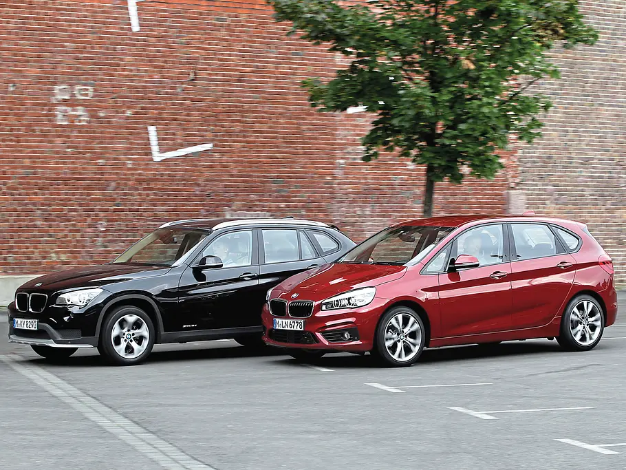 BMW 218d Active Tourer BMW X1 SUV Van Vergleichstest
