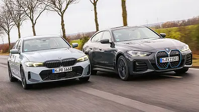 BMW 330d/BMW i4 - Foto: Niklas Gotta