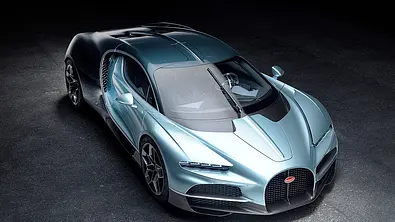 Der Bugatti Tourbillon (2026) stehend von schräg oben - Foto: Bugatti