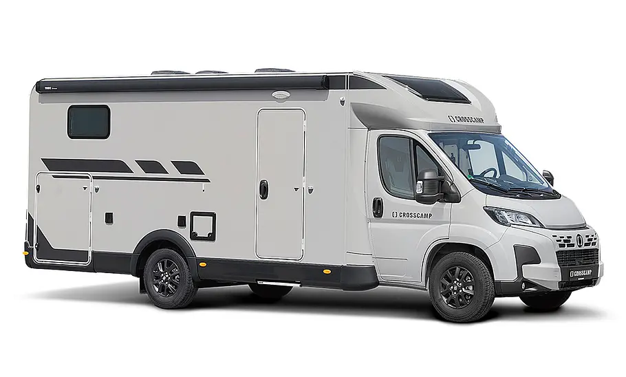 Das Bild zeigt den Crosscamp EXPDN (2025) statisch von schräg vorne rechts.