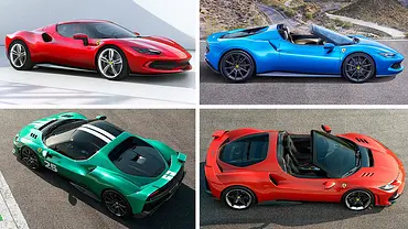 Collage aus verschiedenen Ferrari 296-Modellen, darunter den GTB, GTS, Speciale & Aperta. - Foto: Ferrari/Collage: AUTO ZEITUNG Collage aus verschiedenen Ferrari 296-Modellen, darunter den GTB, GTS, Speciale & Aperta. - Foto: Ferrari/Collage: AUTO ZEITUNG