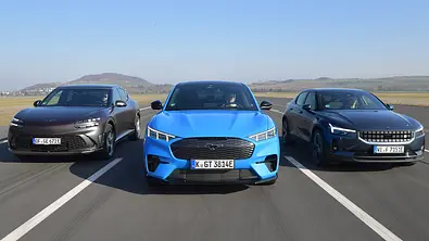 Genesis GV60/Ford Mustang Mach-E/Polestar 2 - Foto: Zbigniew Mazar