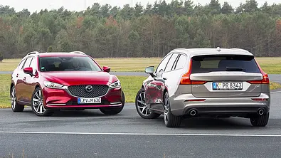 Mazda6 Kombi/Volvo V60 - Foto: Huber-Abendroth