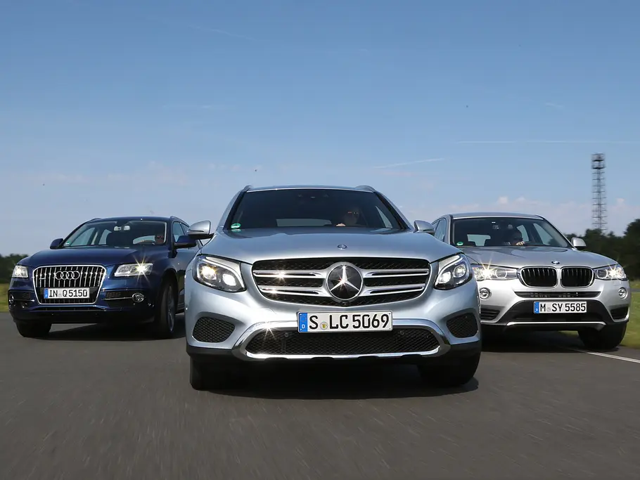 Vergleichstest: Mittelklasse-SUV Mercedes GLC Audi Q5 BMW X3 SUV Vergleichstest