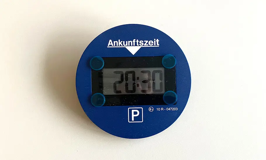 Test Needit Park Lite One Draufsicht Parkscheibe Needit Park Lite One
