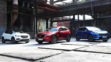 Kia Sportage/Mazda CX-5/Opel Grandland X: Test - Foto: Daniela Loof Kia Sportage/Mazda CX-5/Opel Grandland X: Test - Foto: Daniela Loof
