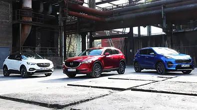 Kia Sportage/Mazda CX-5/Opel Grandland X: Test - Foto: Daniela Loof