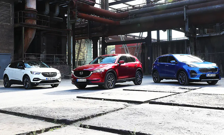 Kia Sportage/Mazda CX-5/Opel Grandland X: Test Kia Sportage/Mazda CX-5/Opel Grandland X: Test