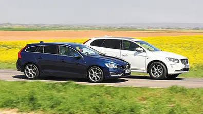 Volvo V60 XC60 D4 SUV Kombi Konzept-Vergleich Diesel Frontantrieb Mittelklasse - Foto: Jürgen Zerha