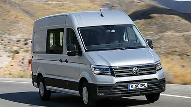 Neuer VW Crafter (2016): Erste Testfahrt - Foto: VW