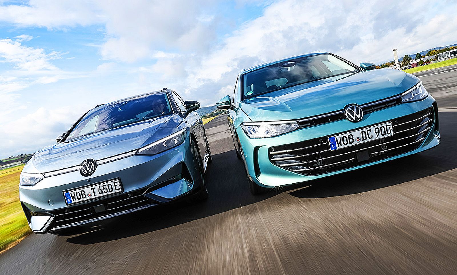 Elegantes Vw Passat Elektro Ebenbildnull