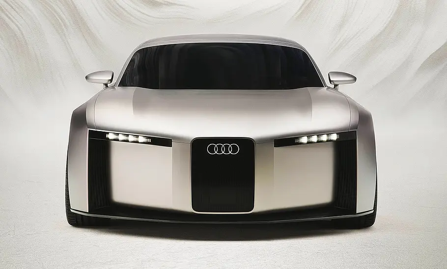 Blick von vorne auf das Audi Concept C (2025).