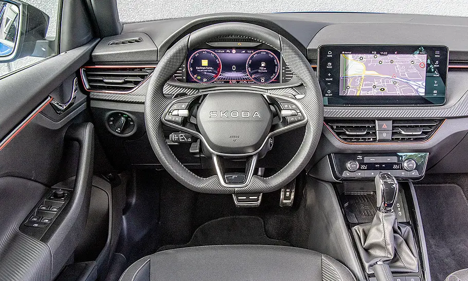 Das Cockpit des Skoda Kamiq.