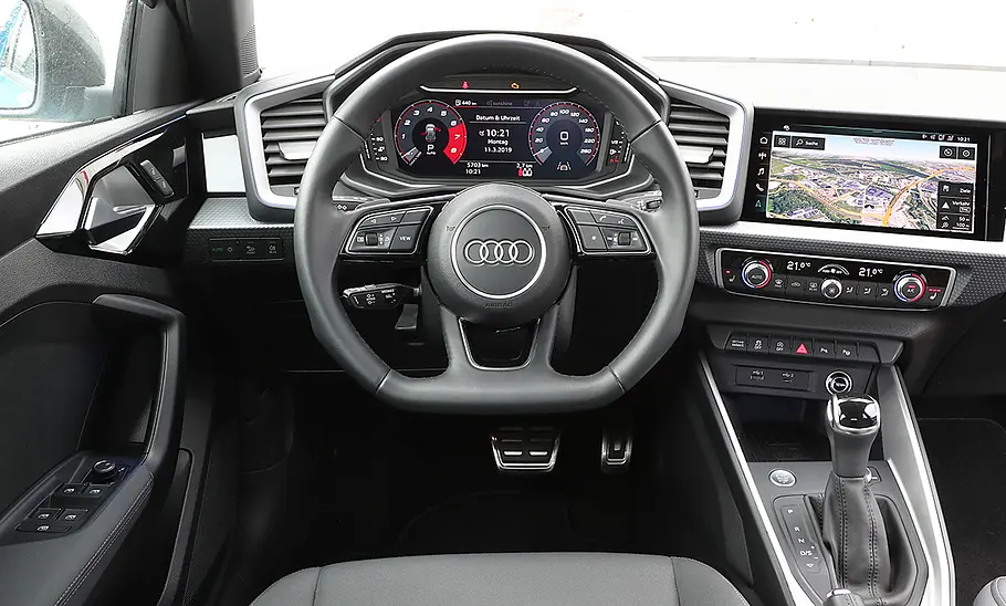 Audi A1 (2018) Das Cockpit des Audi A1 (2018).