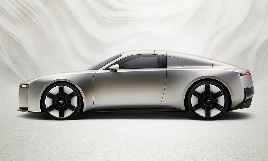 Blick von der Seite auf das Audi Concept C (2025).