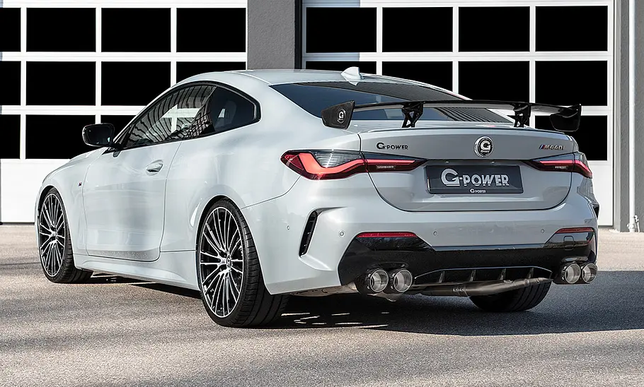 BMW M440i Coupé von G-Powerr; statisch von hinten links