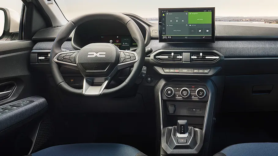 Dacia Sandero Facelift (2026) Das Cockpit des Dacia Sandero Facelift (2026).