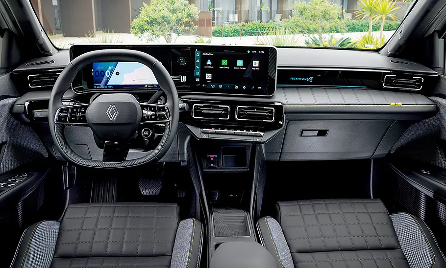 Das Armaturenbrett des Renault 4 E-Tech Electric (2025).