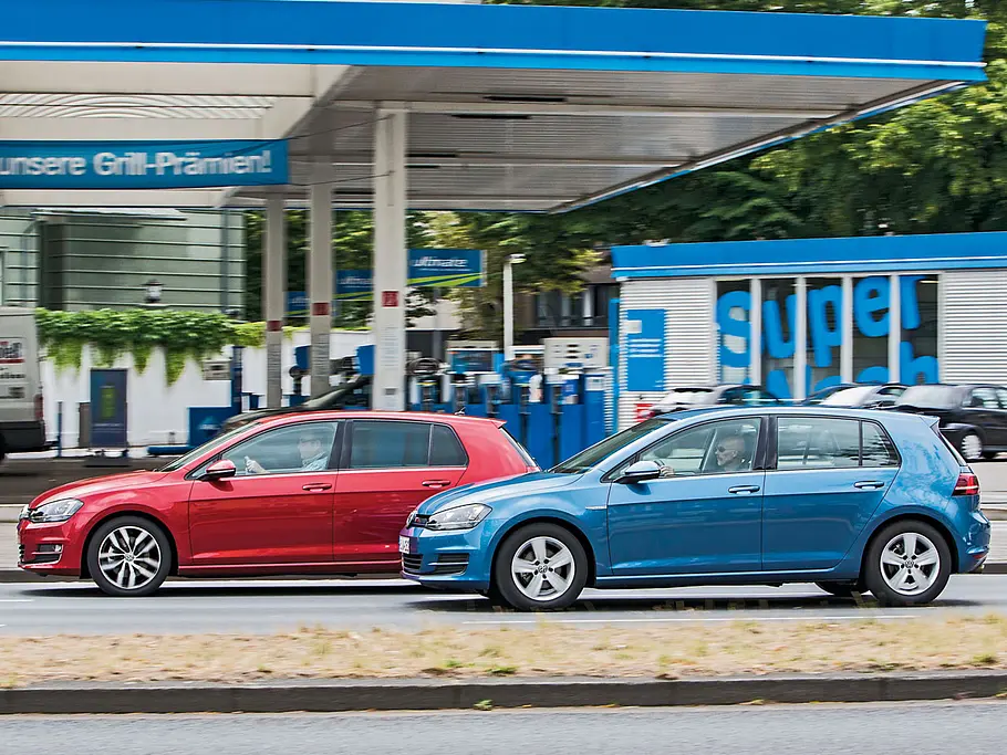 VW Golf 1.0 TSI BlueMotion vs. 1.4 TSI VW Golf 1.0 TSI BlueMotion 1.4 TSI Verbrauchsvergleich