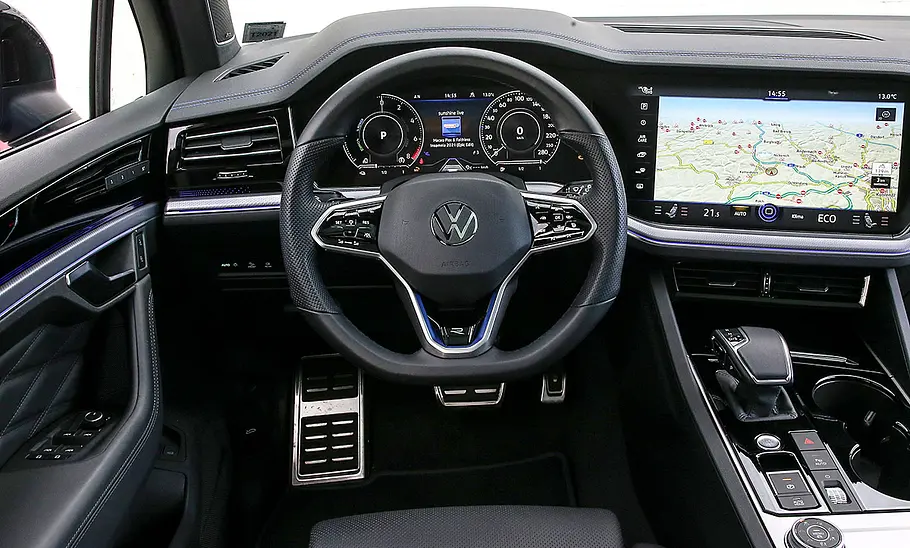 VW Touareg (2018) Das Cockpit des VW Touareg (2018).