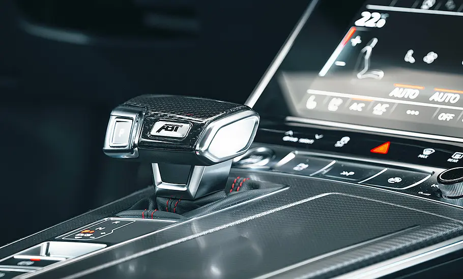 Abt RS 7-S Abt RS 7-S; Mittelkonsole in der Detailaufnahme