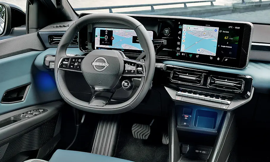 Das Cockpit des Nissan Micra (2026).