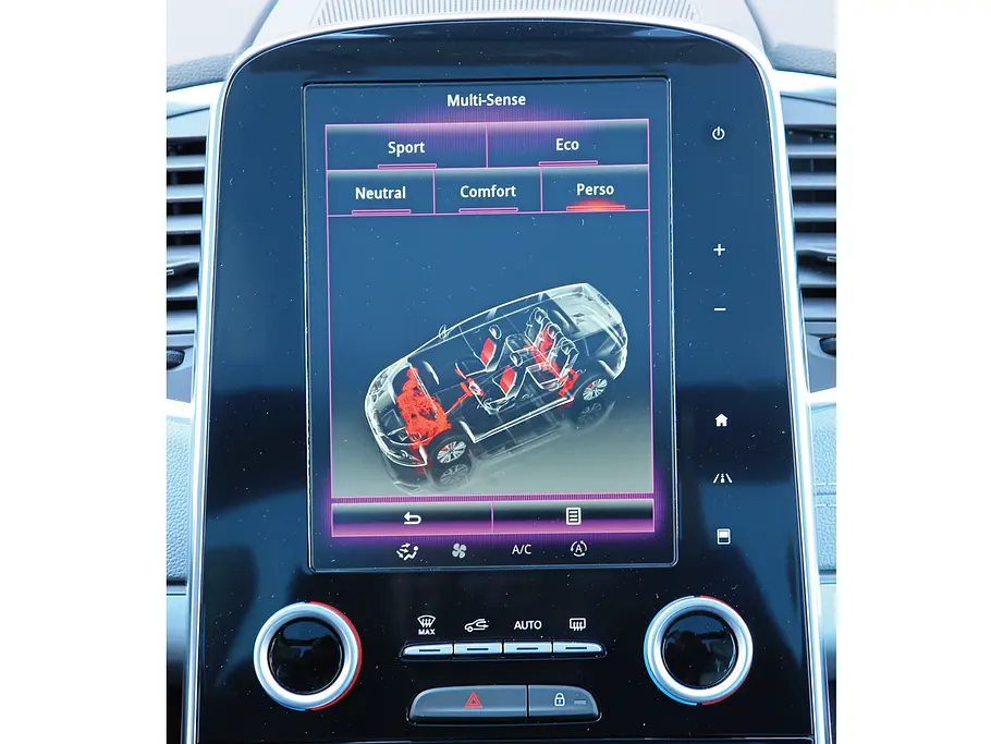 Renault Espace TCe 200 EDC Initiale Van Crossover SUV Siebensitzer Test Infotainment Display