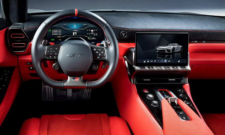 Das Cockpit des Toyota GR GT (2027).