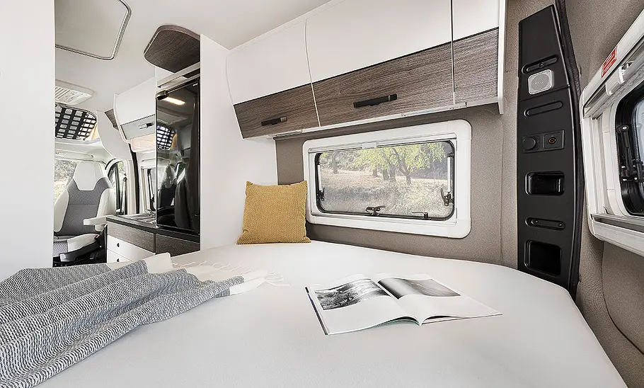 Van Tourer 540 D Das Heckbett des Van Tourer 540 D (2025).