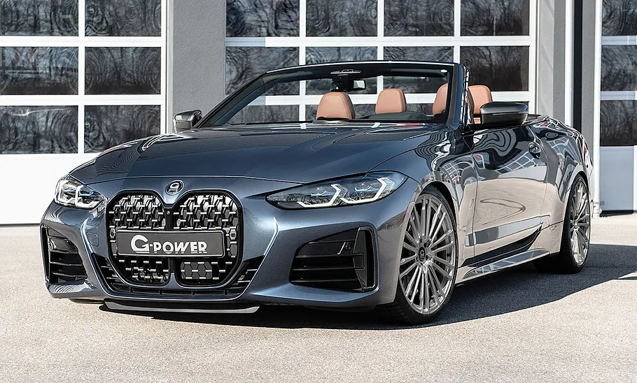 BMW M440i Cabrio von G-Powerr; statisch von vorne links