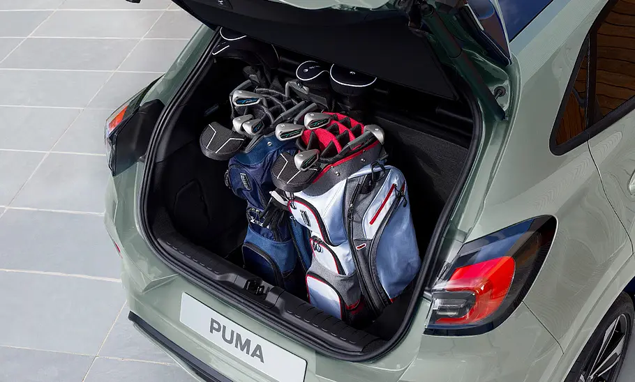 Der Kofferraum des Ford Puma Facelift (2024).