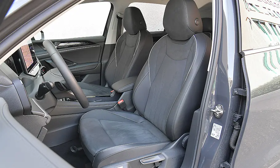 VW Tiguan Die erste Reihe im VW Tiguan.