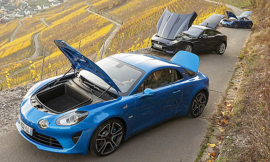Alpine A110/Jaguar F-Type/Porsche 718 Cayman