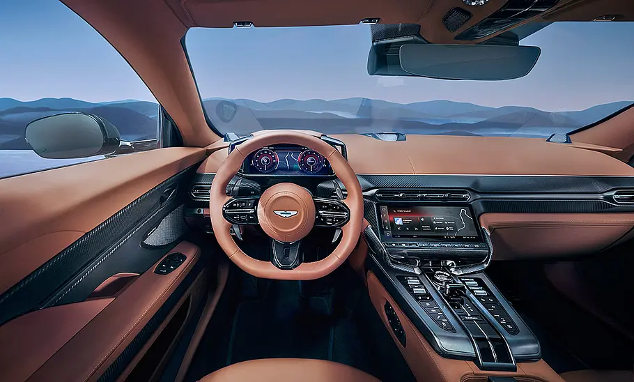 Das Cockpit des Aston Martin Vanquish (2024).