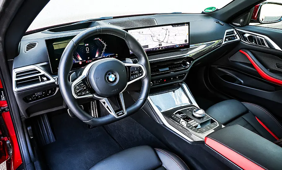BMW 4er Cabrio; Innenraum; Innenansicht; Interieur; Cockpit; Lenkrad; Armaturen