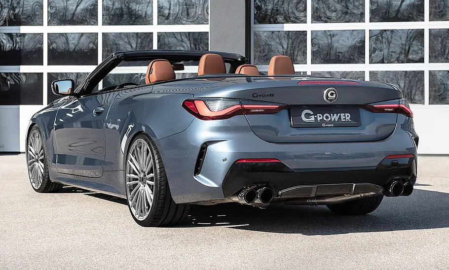 BMW M440i Cabrio von G-Powerr; statisch von hinten links
