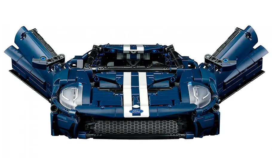 Lego Technic Ford GT Lego Technic Ford GT; stehend, Frontansicht mit geöffneten Flügeltüren