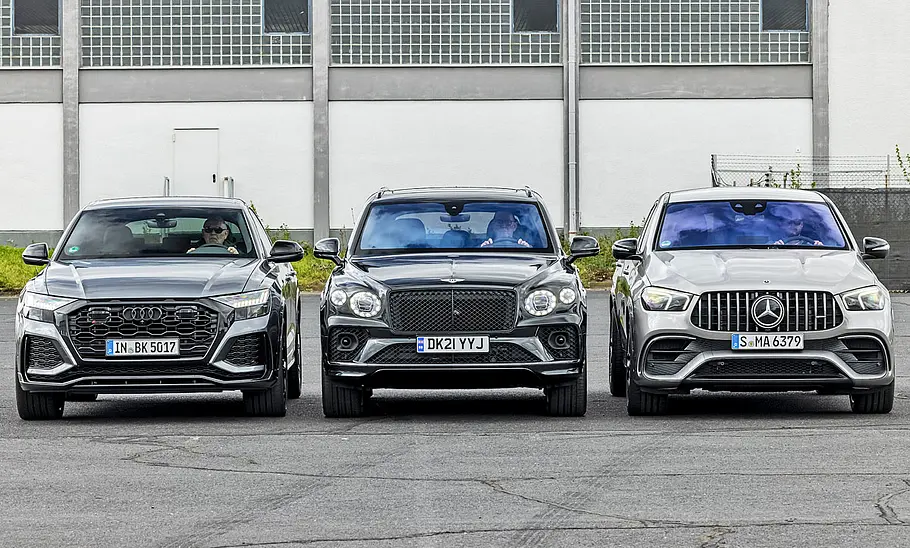 Audi RS Q8/Bentley Bentayga V8/Mercedes-AMG GLE 63 S Coupé