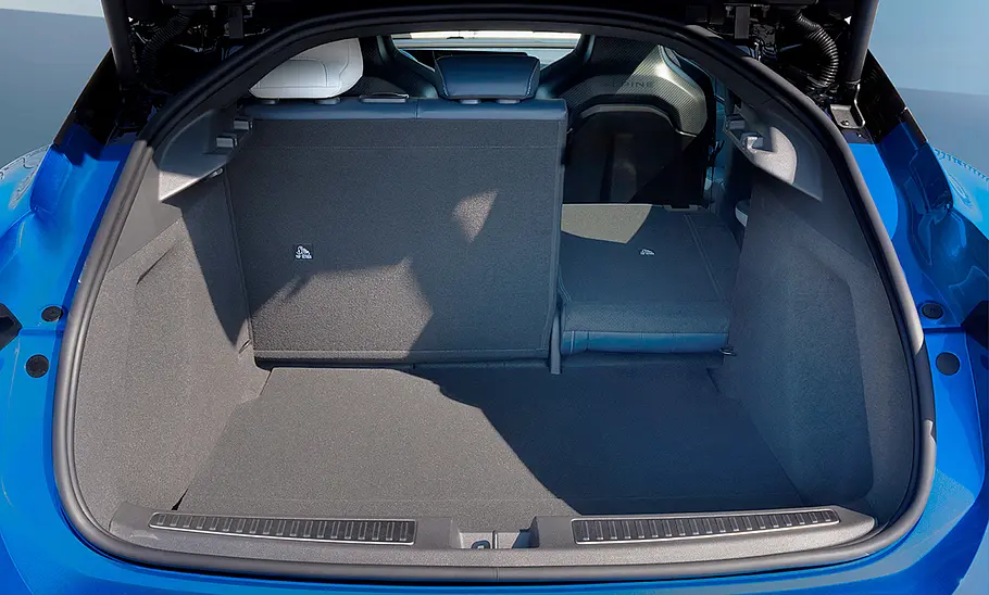 Der Kofferraum des Alpine A390 (2025).