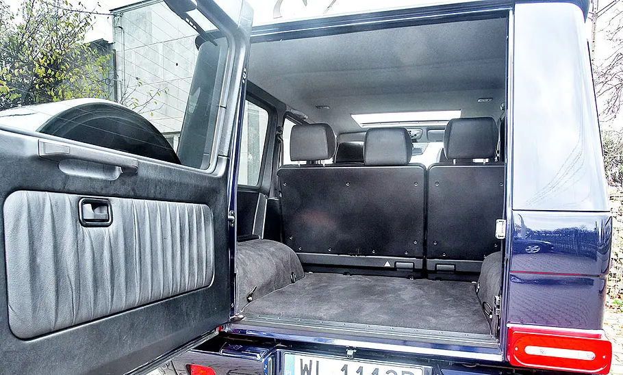 Mercedes G-Klasse (W463) Der Kofferraum der Mercedes G-Klasse (W463).