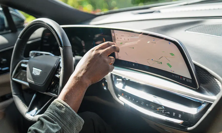 Touchscreen des Cadillac Lyriq (2024).
