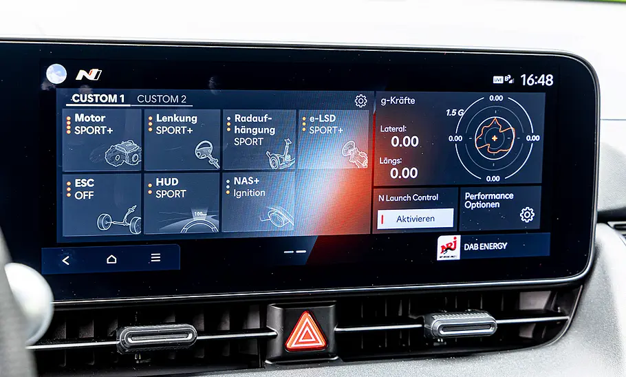 Hyundai Ioniq 5 N Hyundai Ioniq 5 N Infotainment-Touchscreen