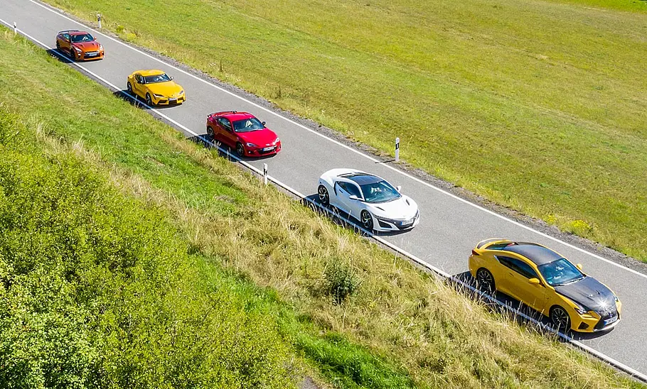 Nissan GT-R/Toyota Supra/Subaru BRZ/Nissan NSX/Lexus RC F: Faszination