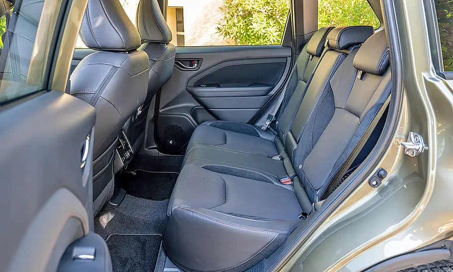 Subaru Forester (2025) Die Rückbank des Subaru Forester (2025).