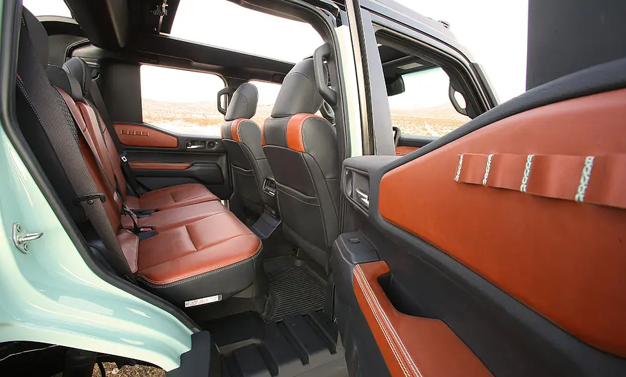 Die Rückitzbank des Toyota Land Cruiser ROX.